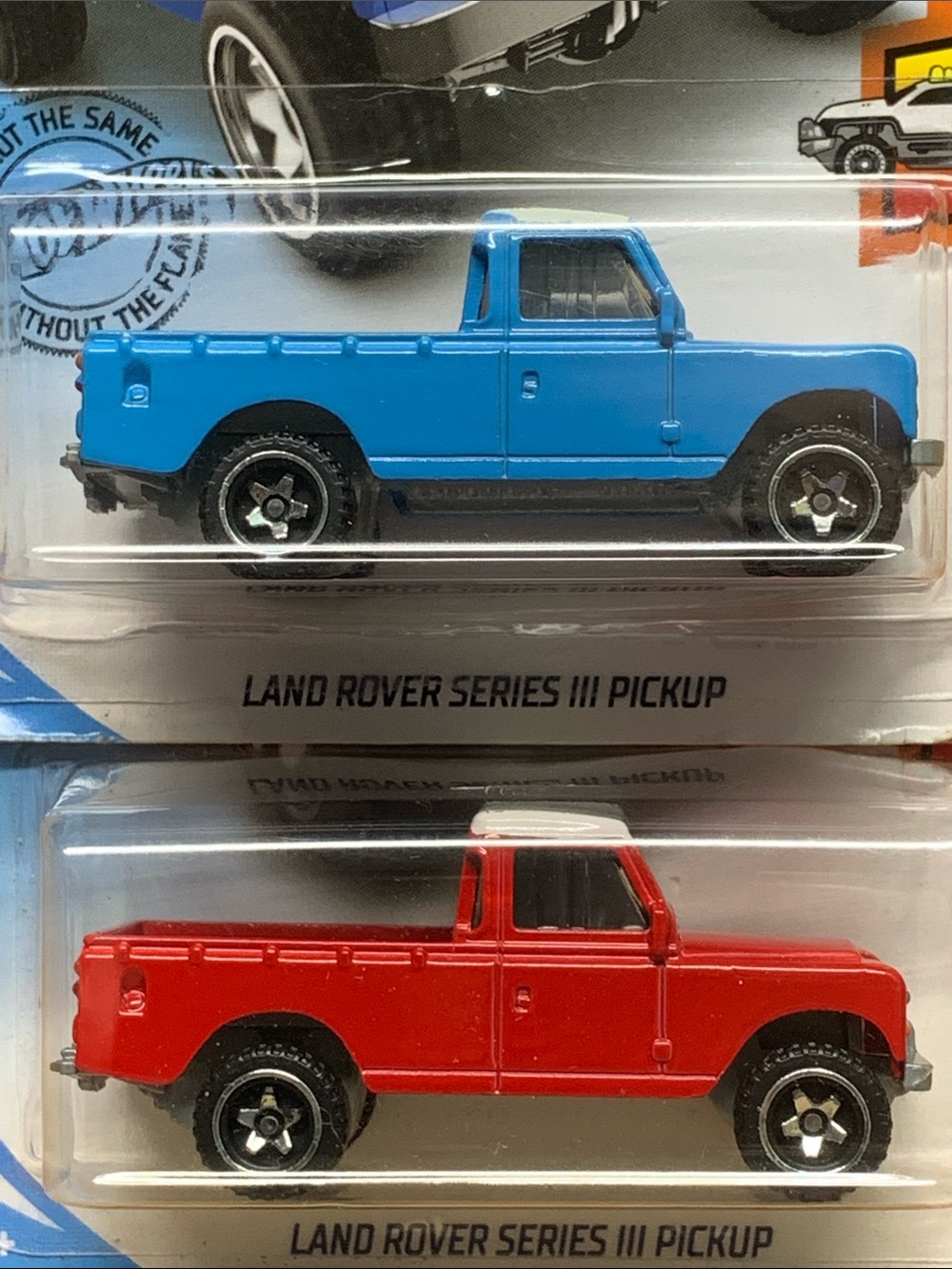 Land Rover Series lll Pickup Toy Car - Red or Blue hot wheels